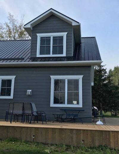 Completed residential roof