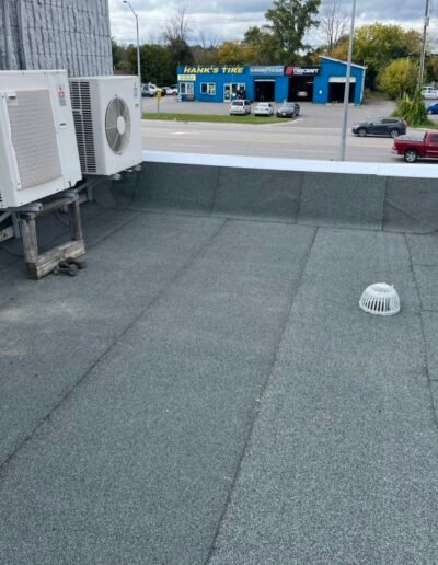 Commercial flat roof installation