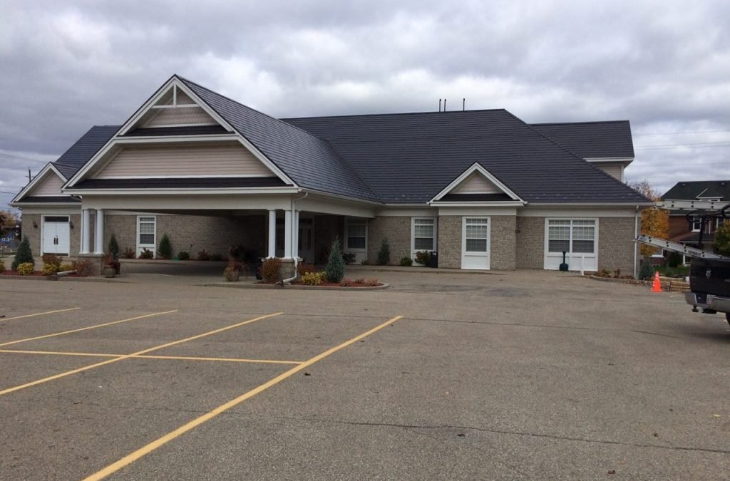 Agway Springhouse Steel Shingles - Barclay Funeral Home, Brockville