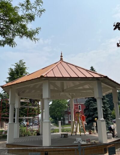 Copper-coated standing seam - Smiths Falls Band Stand (2 of 3)
