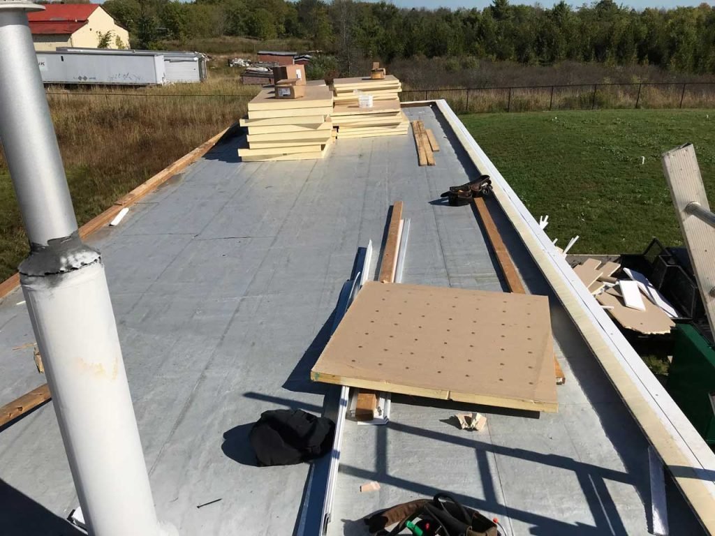 Tamco roof after TPO installation - view 1