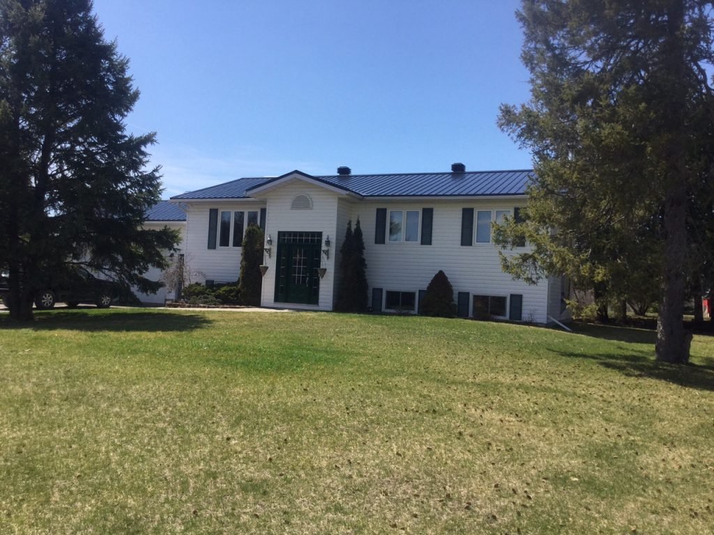 Residential steel roof after installation - view 3