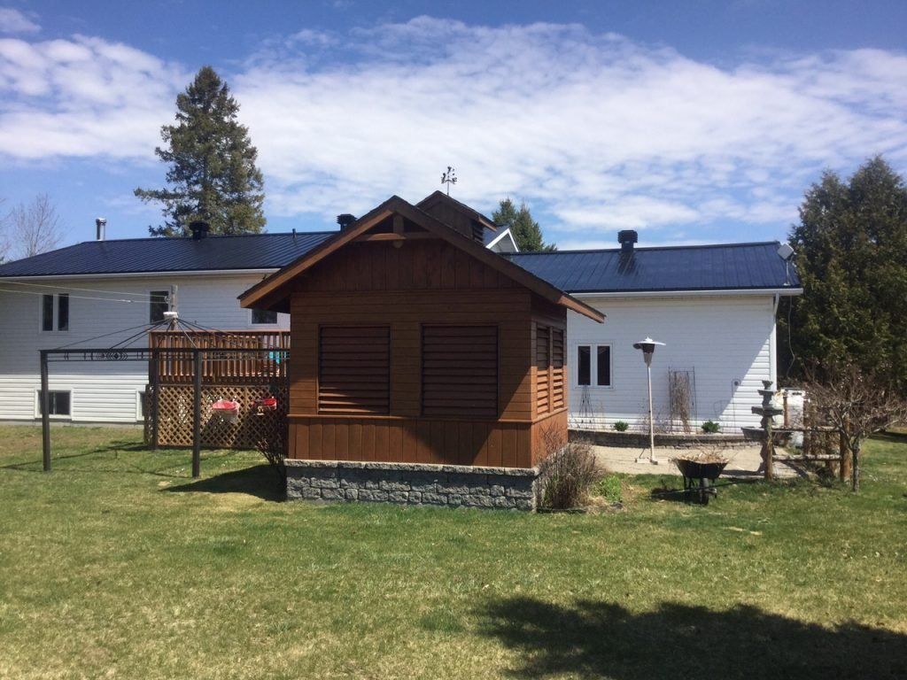 Residential steel roof after installation - view 2