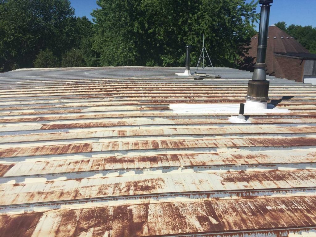 Rideau Lakes Township Office before coating - view 2