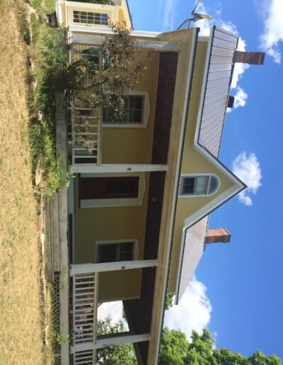 Steel roof installation