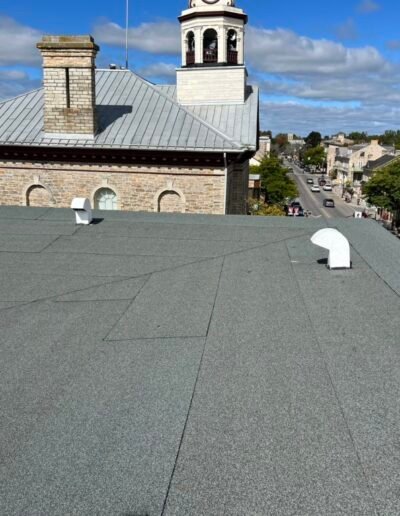 Finished commercial flat roof project