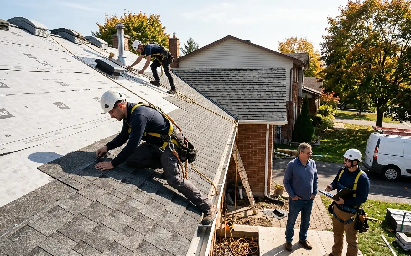 GAF Master Elite certified roofing installation on an Ontario home