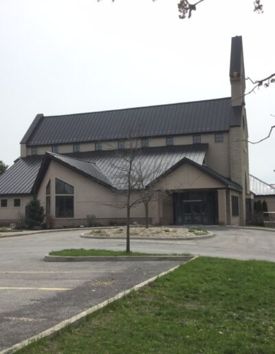 Metal roof installation