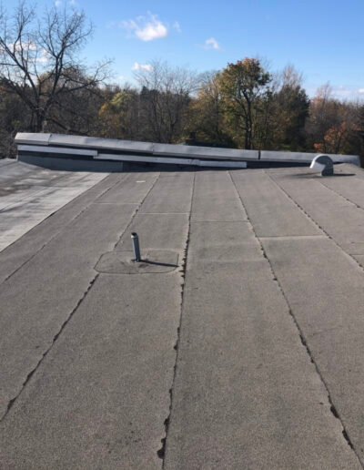 Flat roof installation